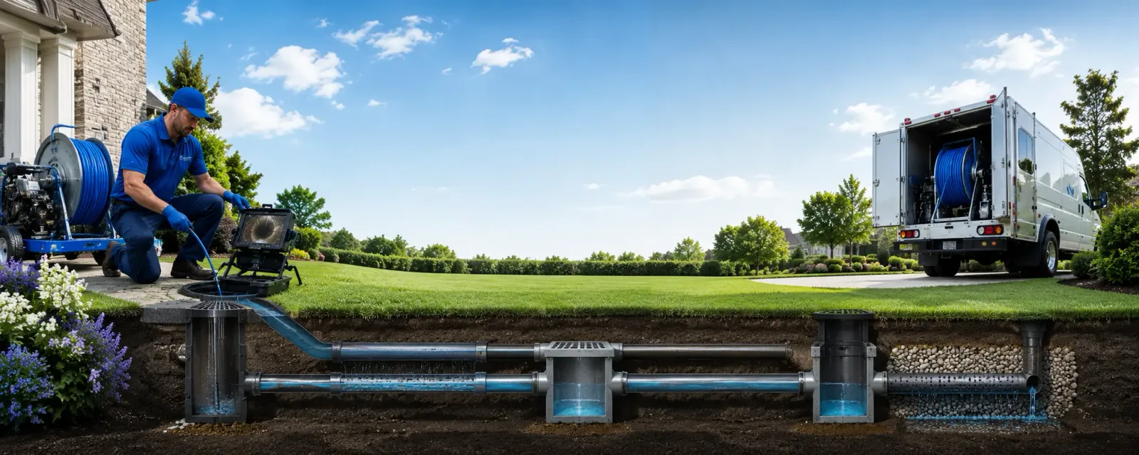 Outdoor drain cleaning information for Blanchard, LA